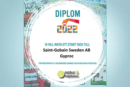 Gyproc medverkar till utgivningen av Natur & Miljöboken