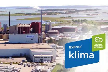 Klimaskivorna tillverkas i vår fabrik i Fredrikstad, Norge – världens första elektrifierade gipsskivefabrik
