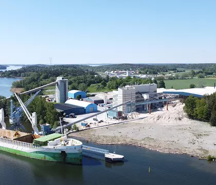 Gyprocs fabrik från ovan