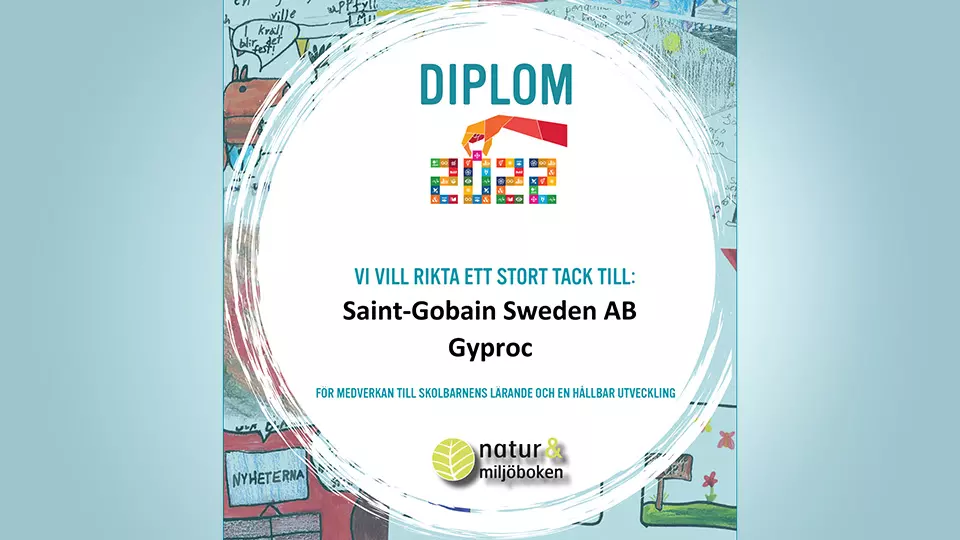 Gyproc medverkar till utgivningen av Natur & Miljöboken