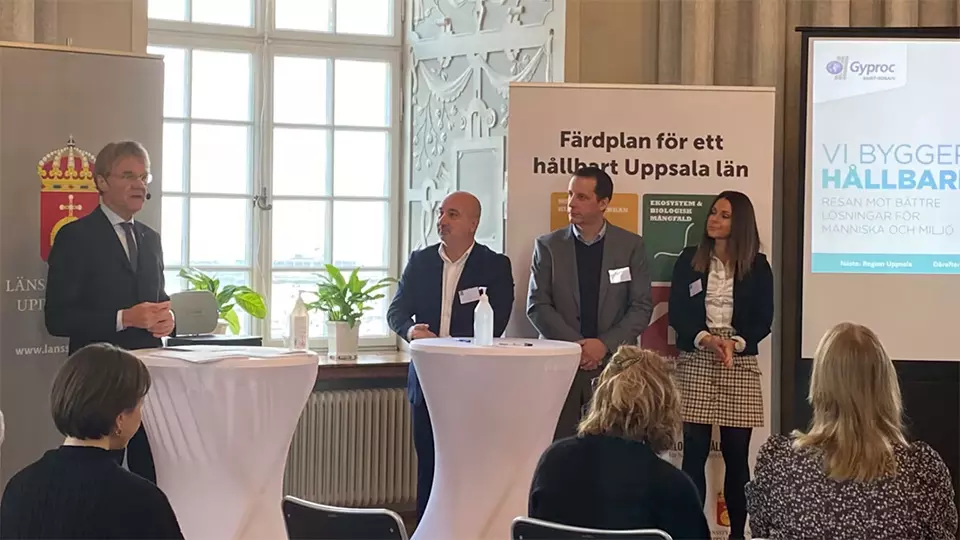 Gyprocs hållbarhetslöfte för ett Hållbart Uppsala län