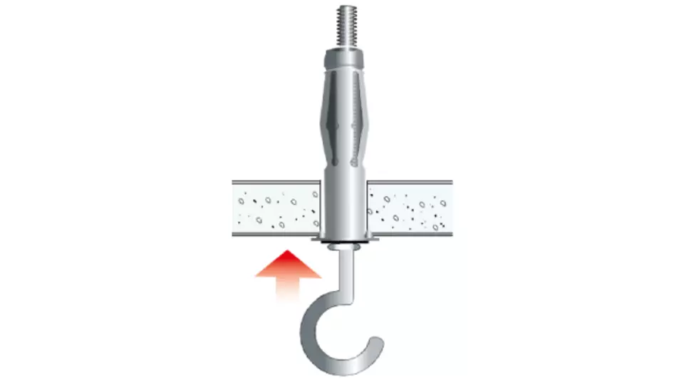 Expansionsankare med krok