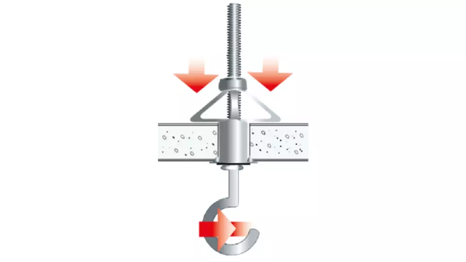 Expansionsankare med krok