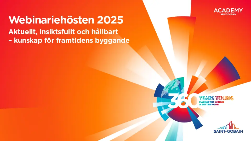 I våra morgonwebinarier är aktuella ämnen inom hållbart byggande i fokus